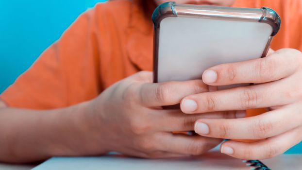 Close up image of Woman Using a Smart Phone