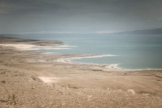 Desert landscape of Israel, Dead Sea, Israel