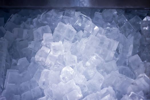 Pile of Ice Ready in a Ice Machine