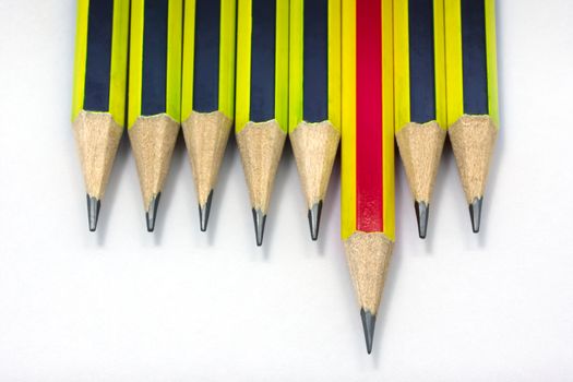 Group of Sharpened Pencil Ready for Use