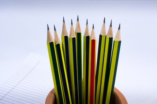 Group of Sharpened Pencil Ready for Use