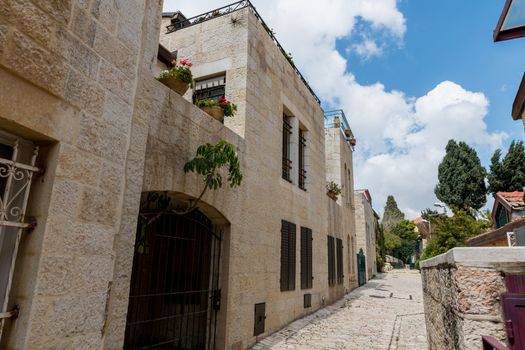 old district yemin moshe is jerusalem wit nice houses