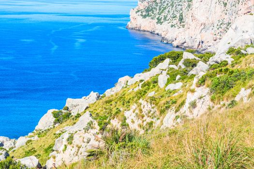 Picturesque sea landscape with bay. Mallorca, Baleares in Spain