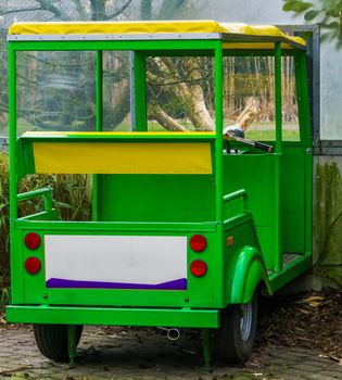 green rickshaw, Children toys, exterior of a motor cart