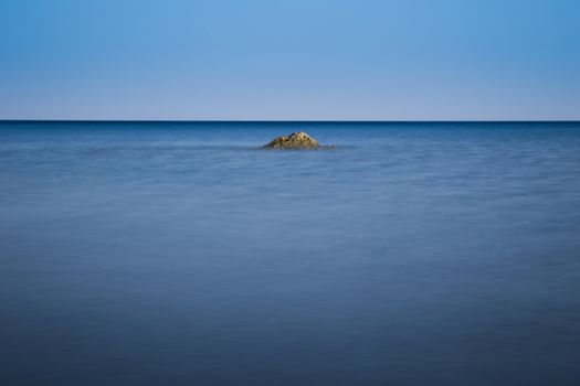 Nice simple sea long exposure, central composition