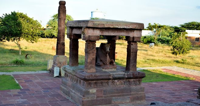 An Ancient Temple situated at Alampur, Andhra Pradesh, India. Build at the time of Ancient India