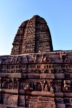 An Ancient Temple situated at Alampur, Andhra Pradesh, India. Build at the time of Ancient India