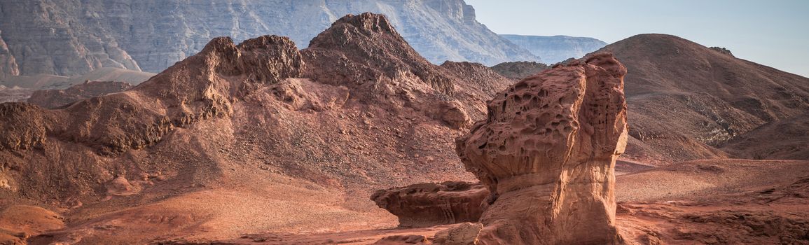 the valley view point in timna national park in south israel near eilat