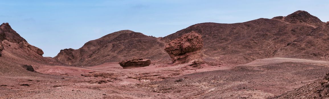 timna national park red rocks and landscape