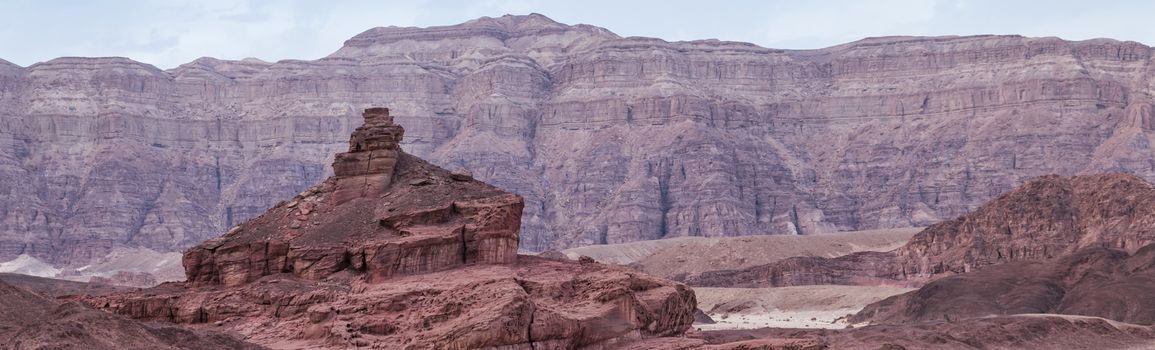 the rock called spiral hill in timna national park in israel