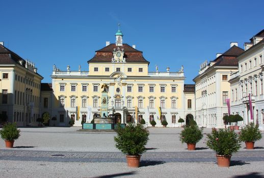 Situated near Stuttgart and known as the “Versailles of Swabia”, Ludwigsburg was founded in 1704 on the initiative of Eberhard Ludwig, Duke of Wurttemberg. At the heart of the town is the vast palace complex, which the Duke ordered to be built for his mistress, Countess Wilhelmina von Graevenitz

