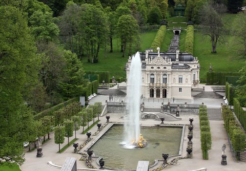 Linderhof Palace is the smallest of the three palaces built by King Ludwig II of Bavaria