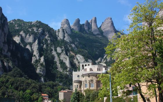 Santa Maria de Montserrat is a Benedictine abbey located on the mountain of Montserrat, in Monistrol de Montserrat, in Catalonia, Spain. The monastery is Catalonia's most important religious retreat