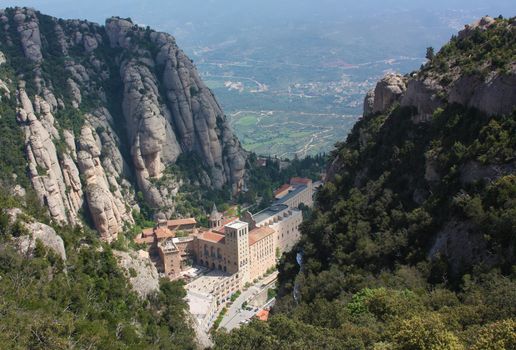 Santa Maria de Montserrat is a Benedictine abbey located on the mountain of Montserrat, in Monistrol de Montserrat, in Catalonia, Spain.
