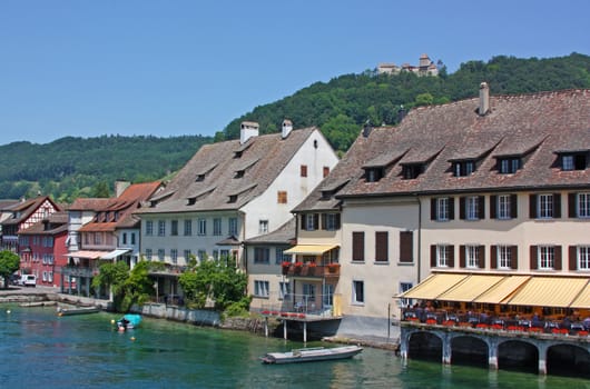 With many medieval halftimbered buildings and 16thcentury houses whose façades are painted with frescoes, Stein am Rhein is one of the most beautiful sights in Switzerland.