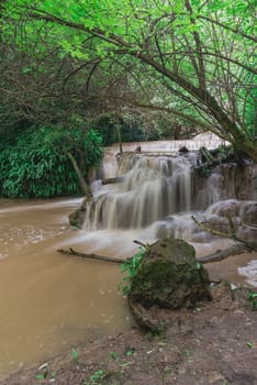 Krushuna waterfalls in northern Bulgaria near a village of Krushuna, Letnitsa.