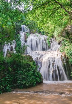 Krushuna waterfalls in northern Bulgaria near a village of Krushuna, Letnitsa.