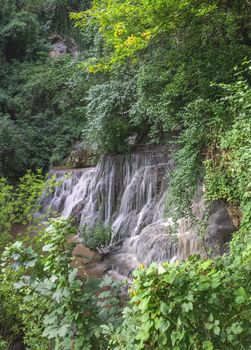 Krushuna waterfalls in northern Bulgaria near a village of Krushuna, Letnitsa.