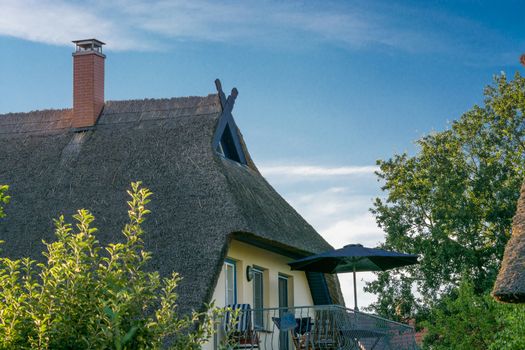 Houses on the Fischland-Darß with a thatched roof