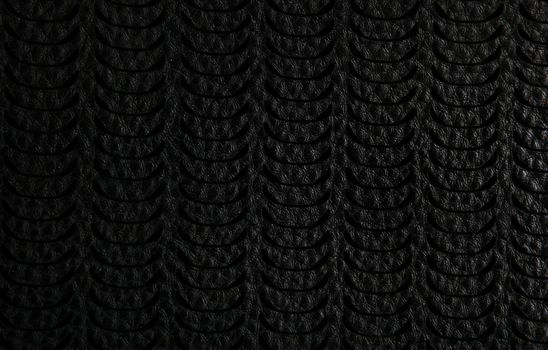 Close-Up Of Black Leather Texture