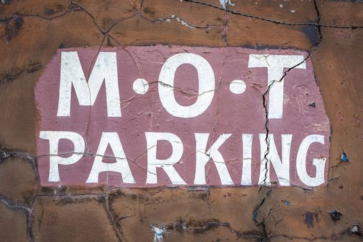 Dodgy Used Car MOT Parking Garage Sign
