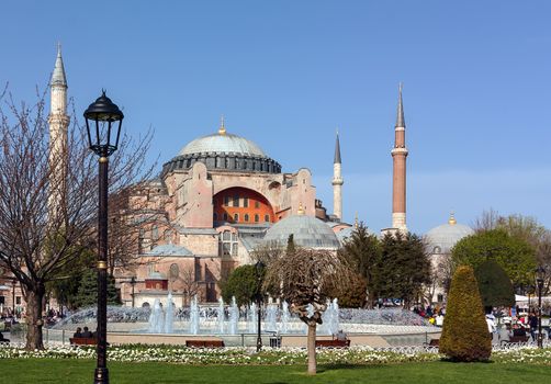 Hagia Sophia is a former Orthodox patriarchal basilica, later a mosque, and now a museum in Istanbul, Turkey.