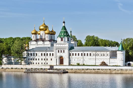 The Ipatiev Monastery is a male monastery, situated on the bank of the Kostroma River just opposite the city of Kostroma. It was founded around 1330