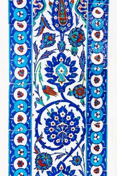 the Turkish ceramic tiles from Rustem Pasha Mosque, Istanbul