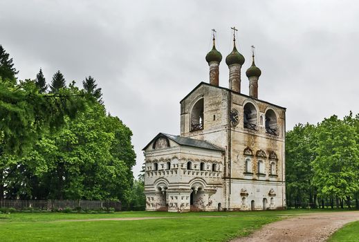 belfry in Borisoglebsky Monastery in Yaroslavl region, Russia