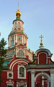 Church of St. John the Warrior on Yakimanka Street erected in 1704-1717. It is attributed to architect Ivan Zarudny.