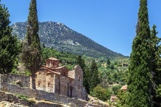 Churches of Evangelistria in Mystras in Greece