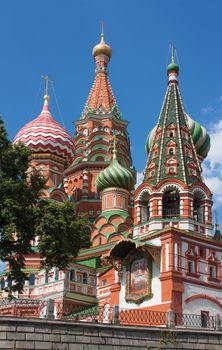 Saint Basil's Cathedral near Red square in Moscow,Russia
