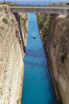The Corinth Canal is a canal that connects the Gulf of Corinth with the Saronic Gulf in the Aegean Sea.