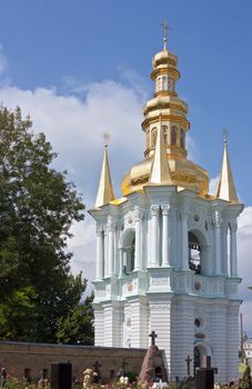 The Bell Tower at the caves in Kiev Pechersk Lavra