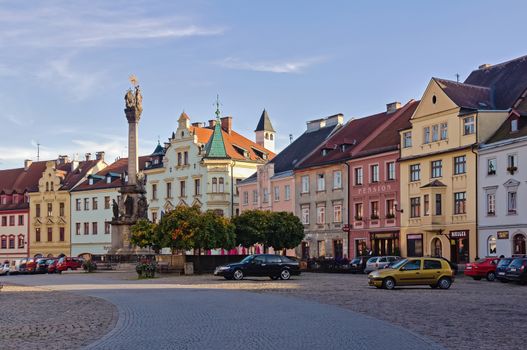 Central square of the city of Loket