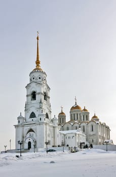 Dormition Cathedral in Vladimir used to be a mother church of medieval Russia in the 13th and 14th centuries.