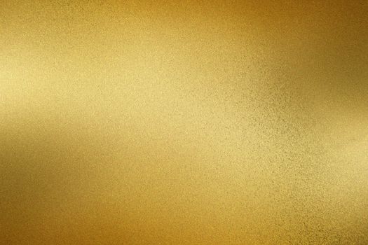 Brushed golden wave metallic wall, abstract texture background