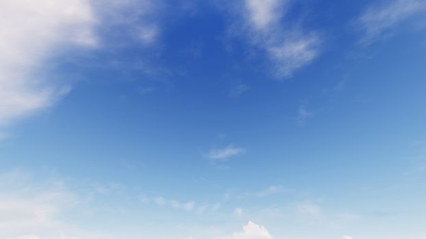 Cloudy blue sky abstract background, blue sky background with tiny clouds, 3d rendering

