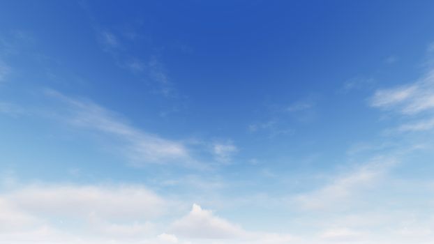 Cloudy blue sky abstract background, blue sky background with tiny clouds, 3d rendering

