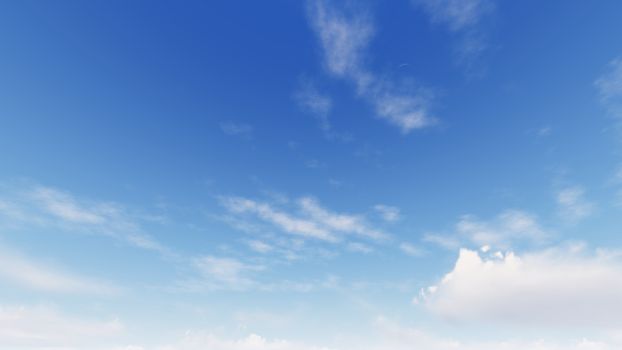 Cloudy blue sky abstract background, blue sky background with tiny clouds, 3d rendering

