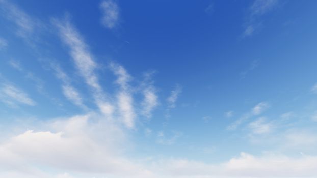 Cloudy blue sky abstract background, blue sky background with tiny clouds, 3d rendering

