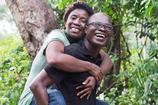 Travel, tourism, summer holidays, happy couple is pleased to have fun campaign