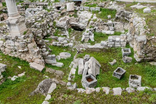 The ruins of Bethesda pool where jesus