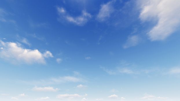 Cloudy blue sky abstract background, blue sky background with tiny clouds, 3d rendering

