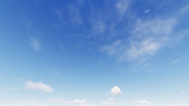 Cloudy blue sky abstract background, blue sky background with tiny clouds, 3d rendering

