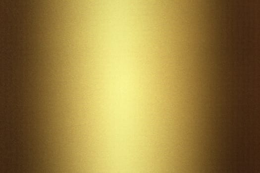 Light shining on gold metal sheet, abstract texture background