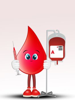 illustration of blood drop