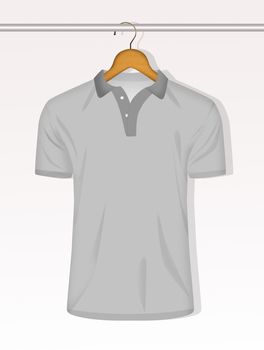 illustration of hanging t-shirt