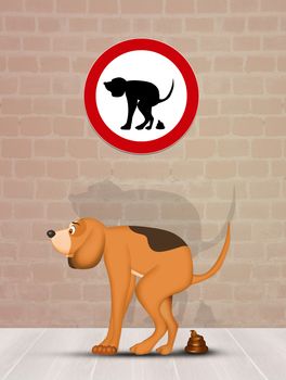 illustration of obligation to collect dog poop