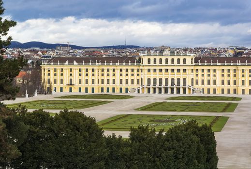 Schonbrunn Palace is a former imperial Rococo summer residence in modern Vienna, Austria.